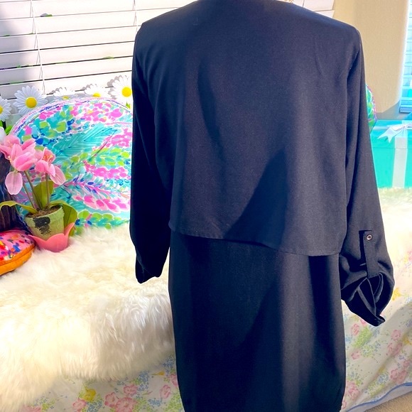 Forever 21 black open front duster - Picture 4 of 7